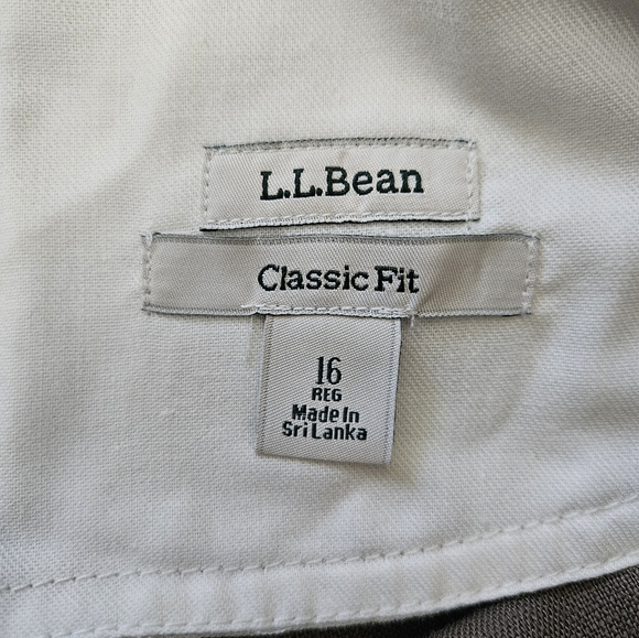 NWT - Linen L.L.Bean Fossil Brown Skirt - Size 16 Reg. - Picture 7 of 9